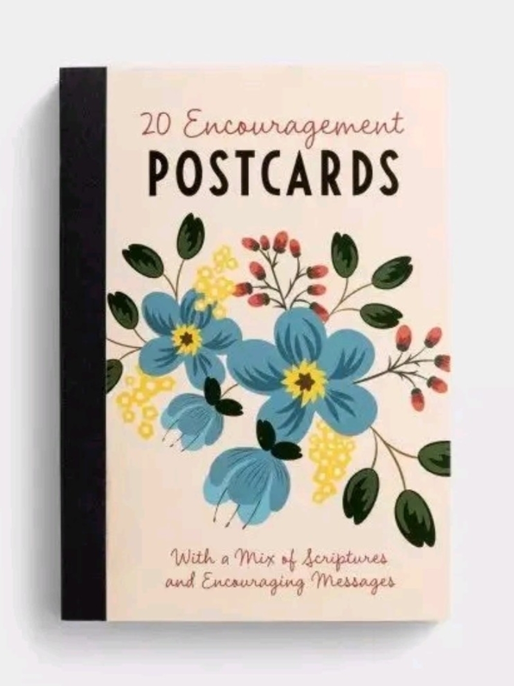 Encouragement Postcards Set - Blue Floral Cover